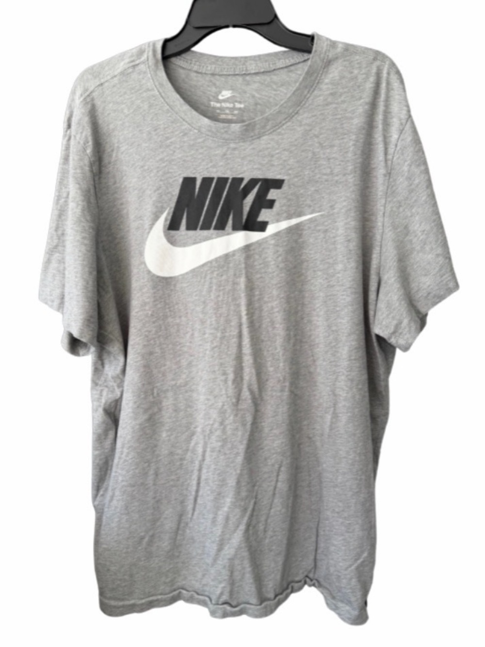Nike Gray Short Sleeve Tee with Black Logo 2XL